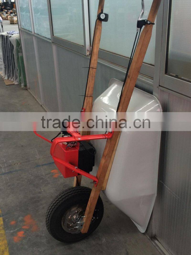 Electric wheelbarrow with wood handle/wheelbarrow