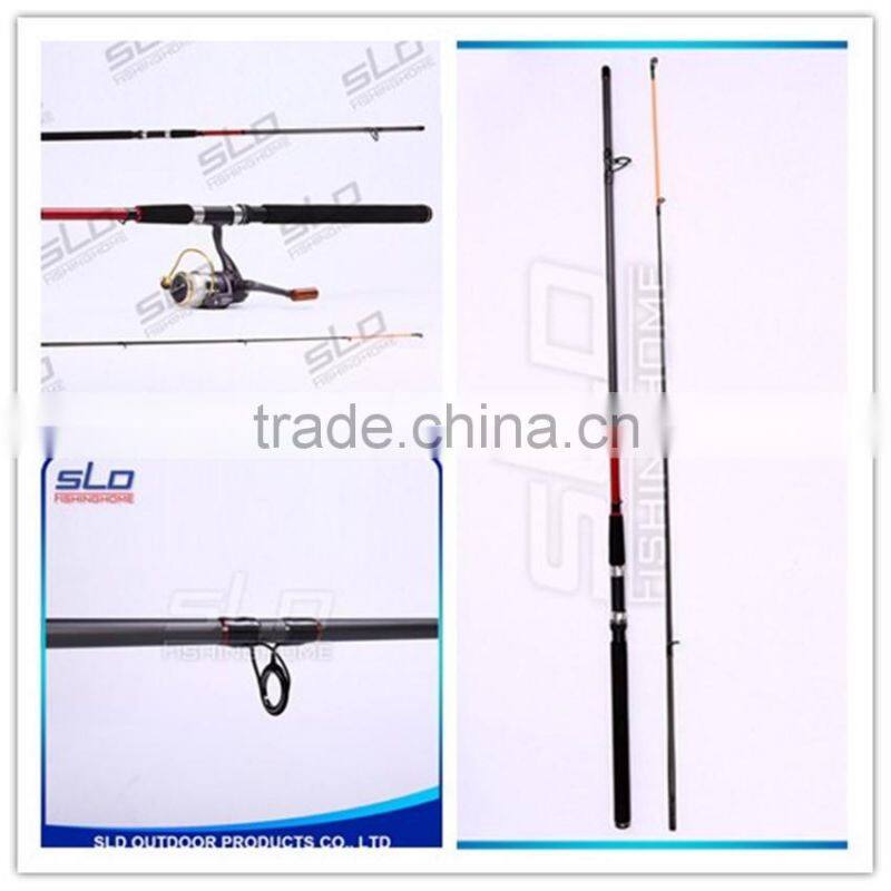 2.0m 2.1m 2.4m Middle heavy bass spin fishing rod and fishing reel combo in carrying bag