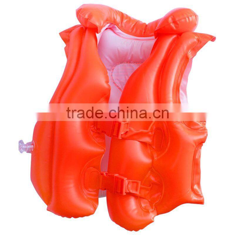 Inflatable pvc pvc swim vest for kids.OEM orders are welcome.