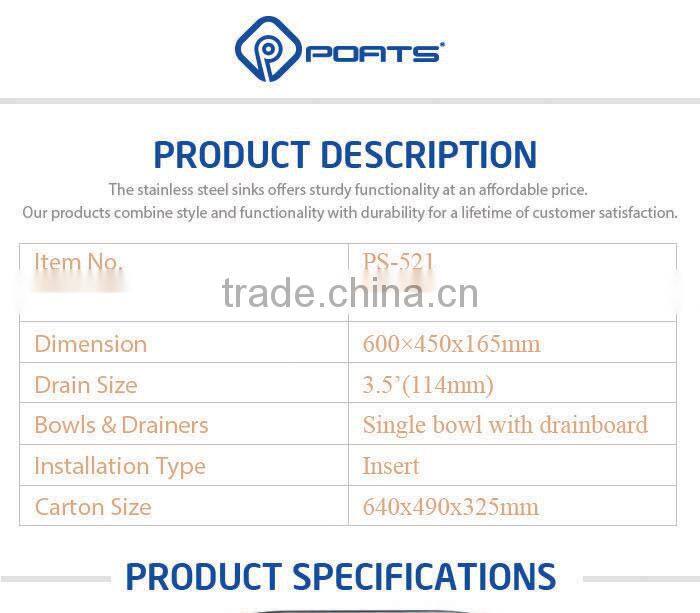 2015 new design kitchen sink