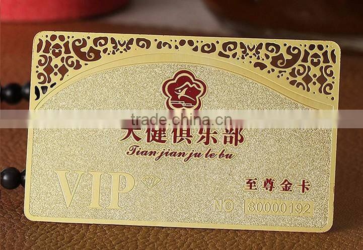 Unique Stainless Steel Black Metal Card