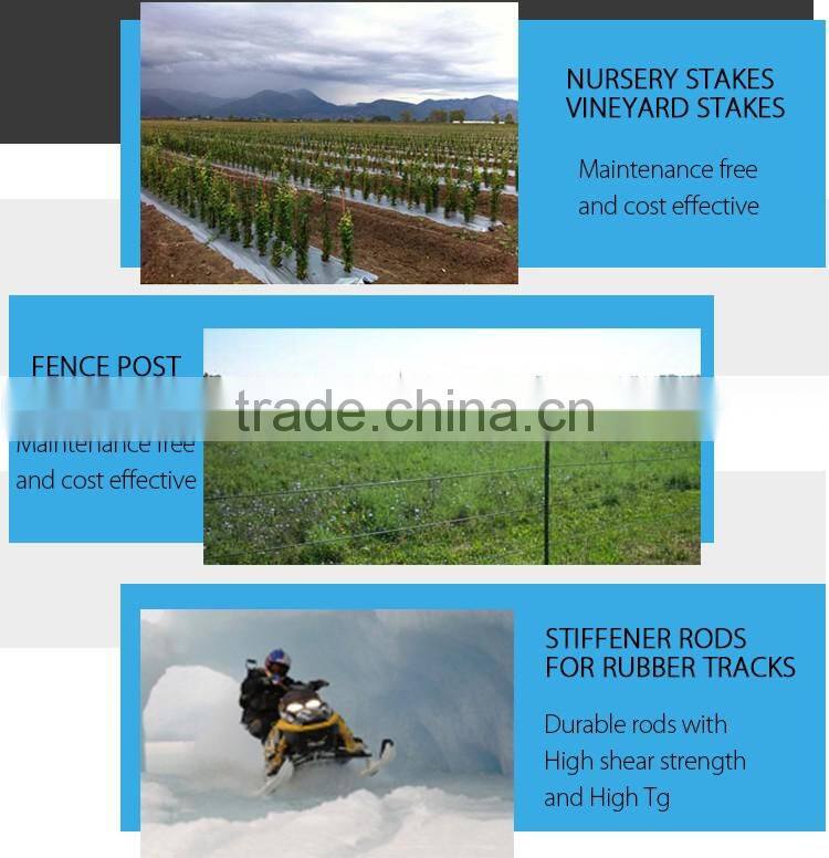 flexible non-conductive solid glass fiber rod