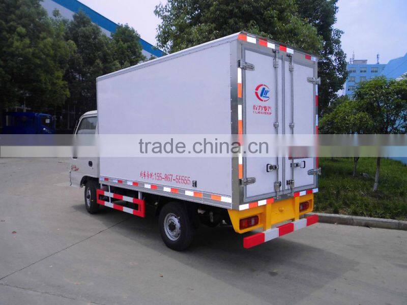 2TON mini JAC food truck refrigerator freezer for sale