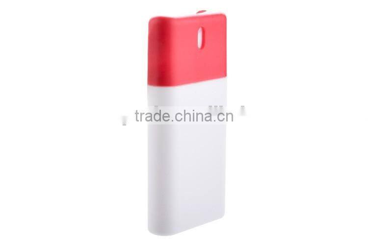 20ml double color plastic credit card shape spray bottle