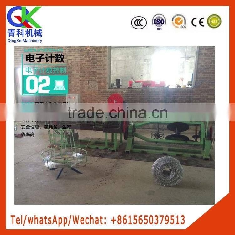 1000kg Double strands of barbed wire mesh machine