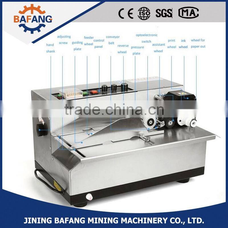 Automatic high speed ink wheel code printer electric Ink roll labeling machine serial/ number plate printing machine