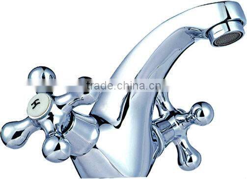 TWO HANDLEWHEEL BASIN FAUCET