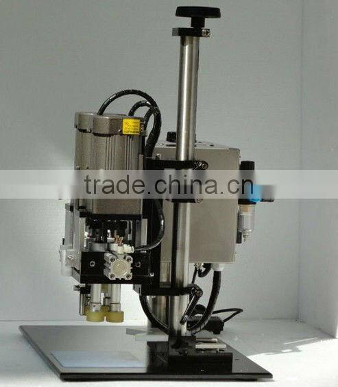 2016 commercial glass bottle lip capping machine/plastic bottle lip sealing machine/beer bottle capper machine