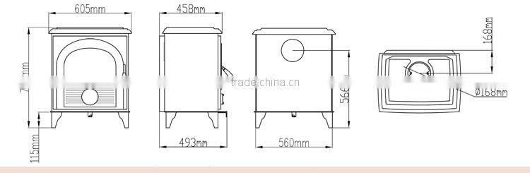 Chinese style Decorative Fireplace use to home warming