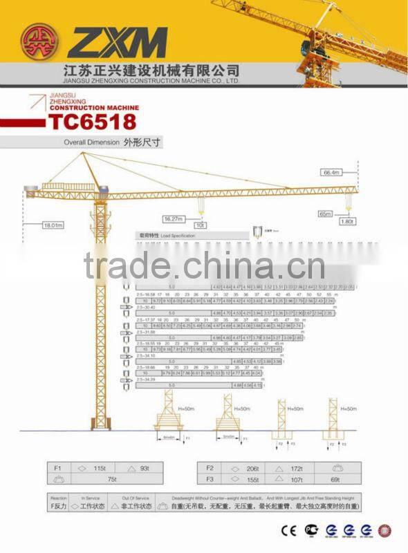 Tower crane--topkit TC6018/QTZ160--CANMAX