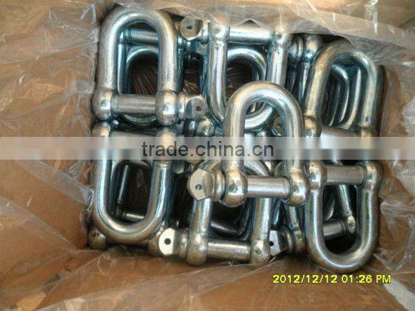 Galvanized Steel Drop Forged D Shackle