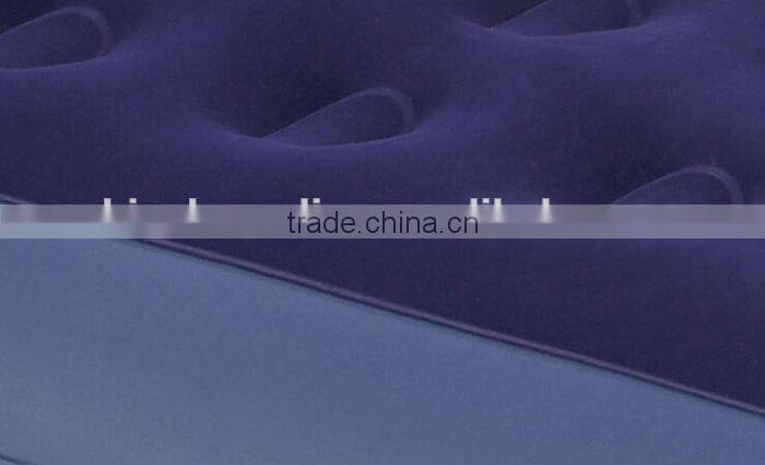 inflatable flocked pvc air mattress bed MAT00010