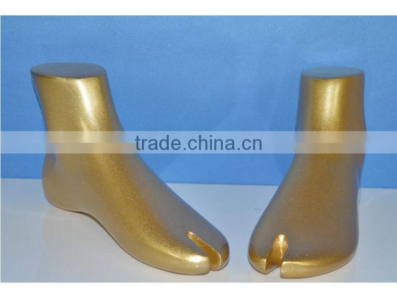 fashion female gold foot mannequin,mannequin foot sale