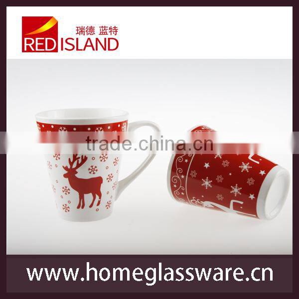 250ml Christmas ceramic mug for gift