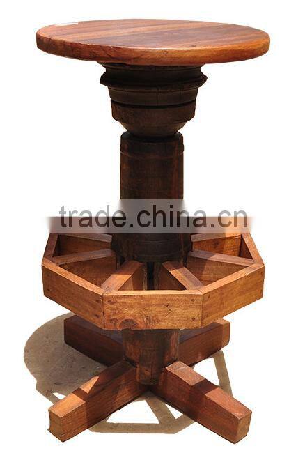 Thailand Style Bar Counter and Chairs Set, Restaurant/Hotel/Club Bar Furniture, Solid Wood Bar Table and Chairs (BF01-X1170)