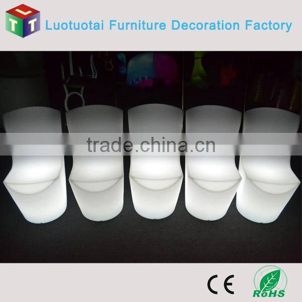 led furniture set/wirelessNew design led RGBW dining table with chair