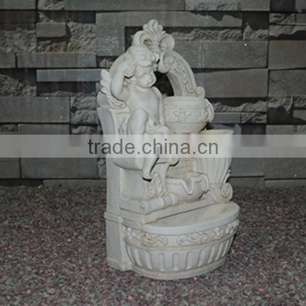 European Style Angle Air Humidifier Resin Water Fountain, Table Top Water Feature