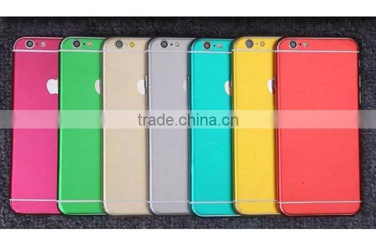 Metal color full body phone sticker screen protective film for iphone 6/plus