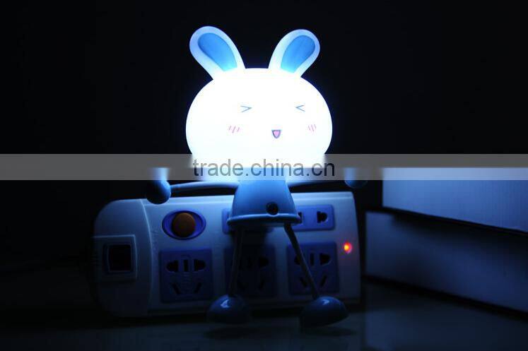 Plug Cartoon Animal Rabbit Led Motion Sensor Night Light