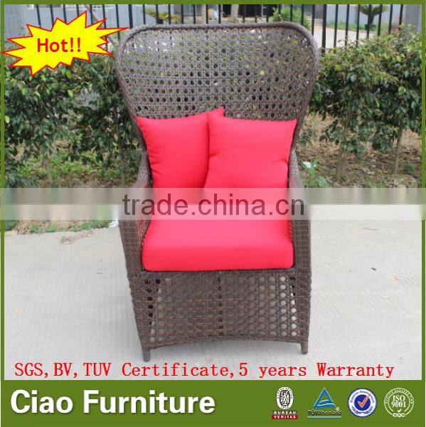 synthetic rattan garden furniture high back chair leisure chair