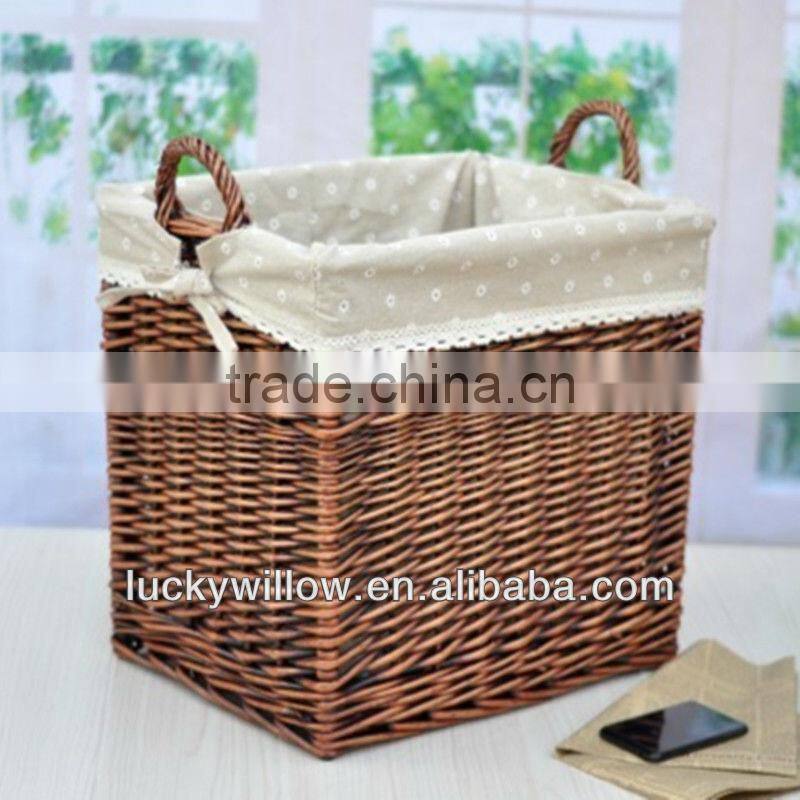 high quality bulk wicker basket with handle wholesale