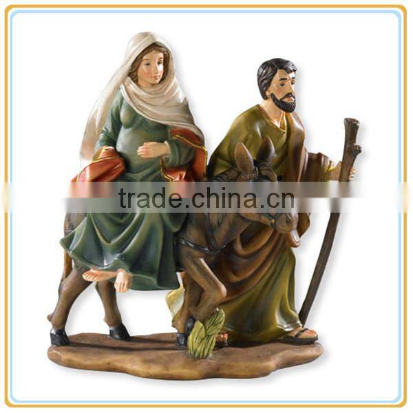 Miniature Religious Figurine Nativity Scene Set Collectible Decoration for sale
