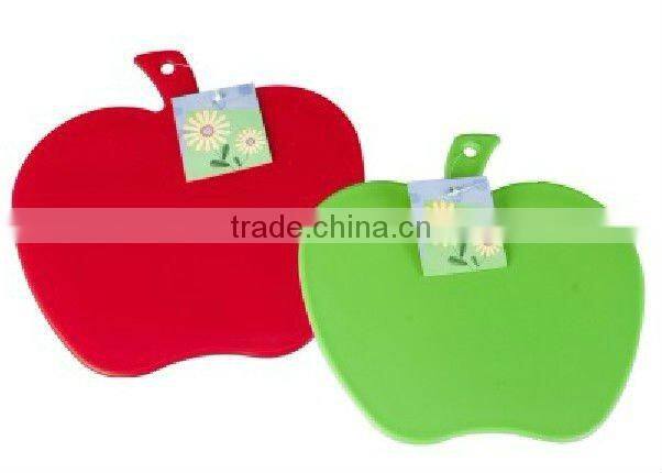 plastic cutting board apple shape