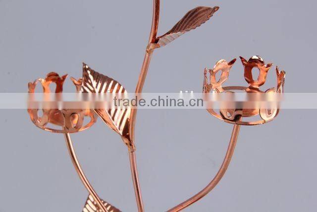 Home Decoration Candlestick/Flower Design metal Candle Holder