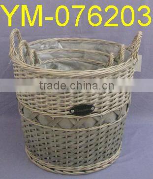 Large Willow Garden Basekt With Liner