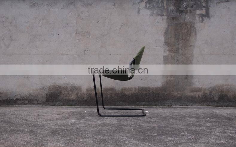 2015 new modern leather metal base designer chair