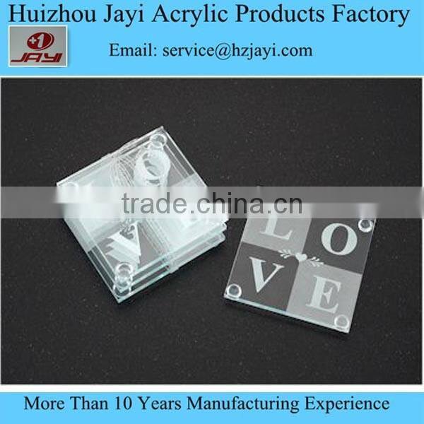Factory wholesale custom acrylic lucite plastic wedding placemats