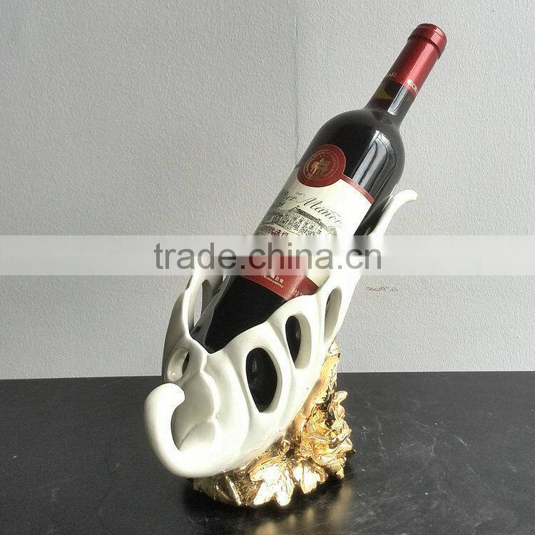 Polyresin wine shelf decoration