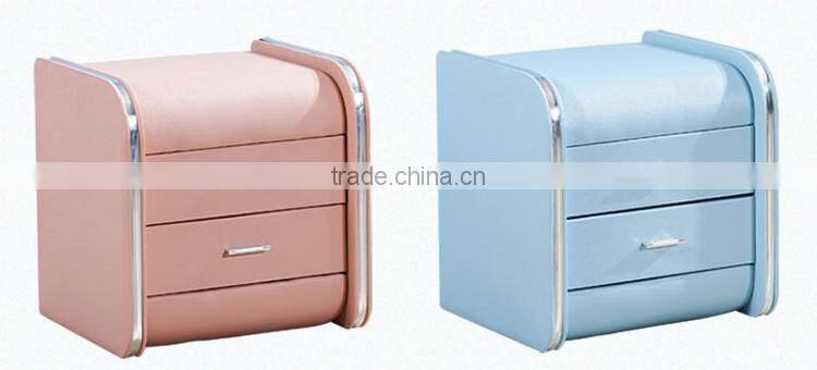 MMD01 sweet pink & blue kids single bed with guardrail 2016 alibaba new classic children kids baby furniture