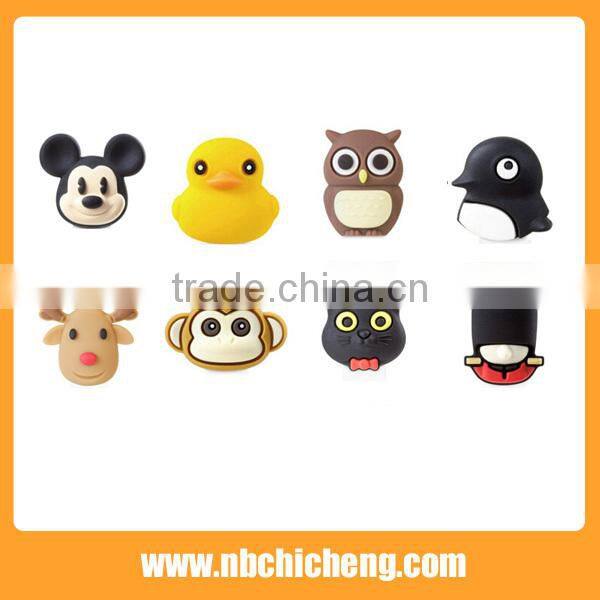 PVC Cartoon anti Dust Plug Hot Selling Mobile Phone Accessories Phone Dust Plug