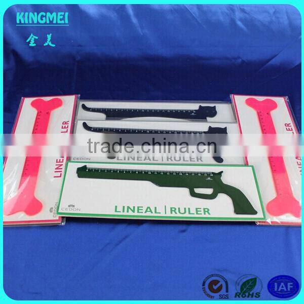 Custom distinctive red acrylic wall clock with animal pattern