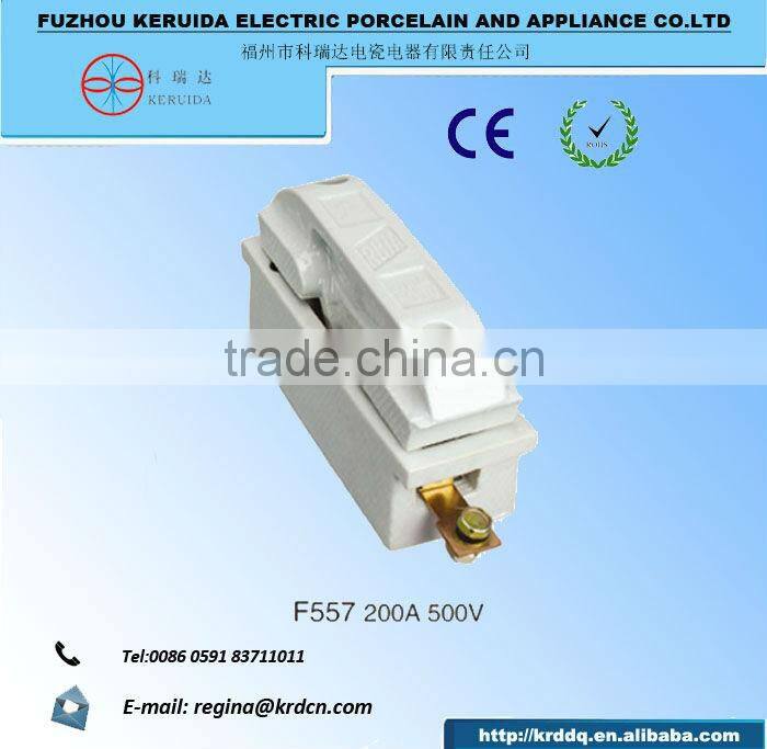 5A-200A ceramic fuse holder with copper fitting