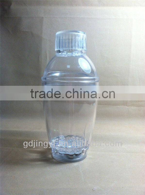 plastic Acrylic led flashing Cocktail shaker
