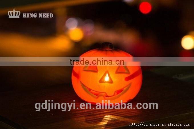 wholesale plastic acrylic Halloween led light artificial pumpkins to decoration