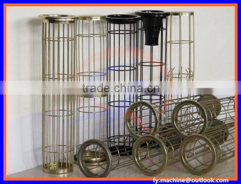 Dust collector organosilicone stainless steel filter bag cage
