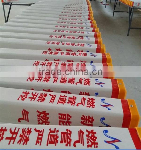 cable channels signs pile/ warning sign factory price hotsale