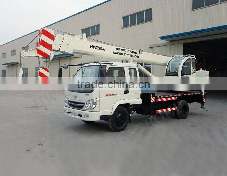 Factory 6 Ton Used Truck Crane With Boom Crane