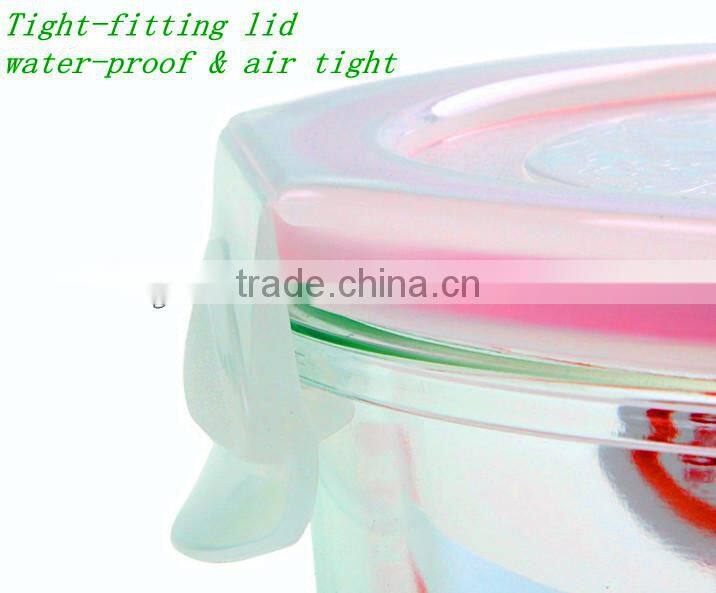 Round Glass Food Container Sets with Lid