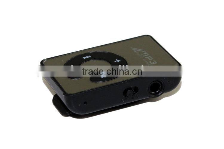 C button clip mirror MP3,Mirror Face Mp3 Player