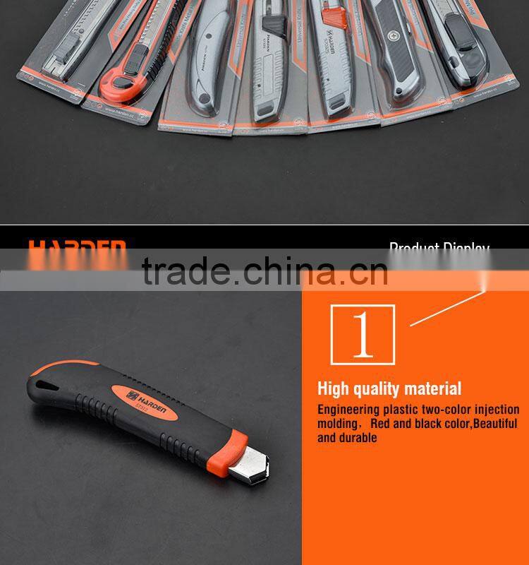 Hot Selling High Quality Low Price Plastic Cutting Tools Metal Holder 3Pcs Blade Pocket Knife