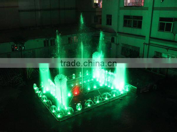 Stainless steel underwater DMX controller 12w led nozzle fountain light