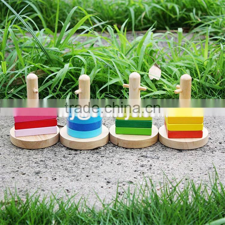 Best design classic geometry blocks wooden baby learning shapes W13E065