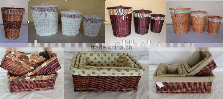 Basket 2013 fashionable design,from various material,such as willow,seagrass,wood,water Hyacinth