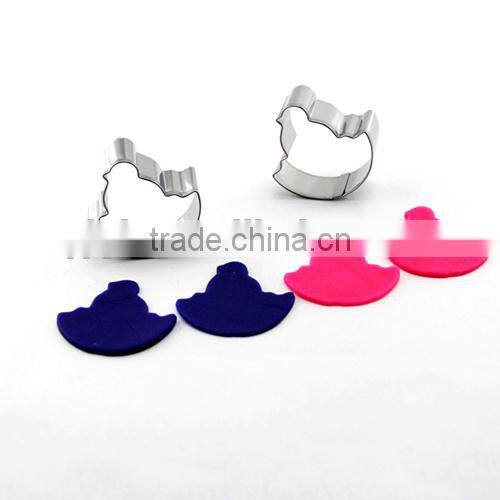 Wholesale stainless steel cookie cutter FDA kids biscuit mold baby chick shape animal cookie cutter