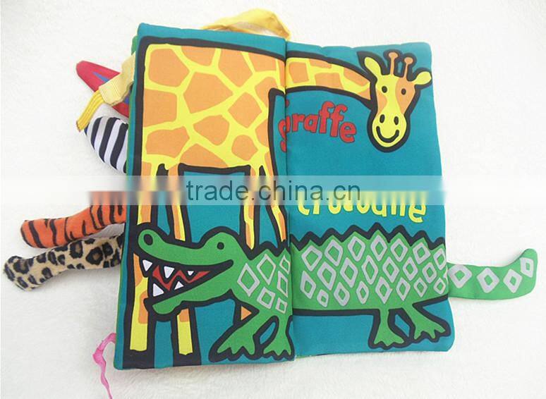 Kid Educational Jungle Cloth Book Baby Intelligence Early Developmental Learning To TW