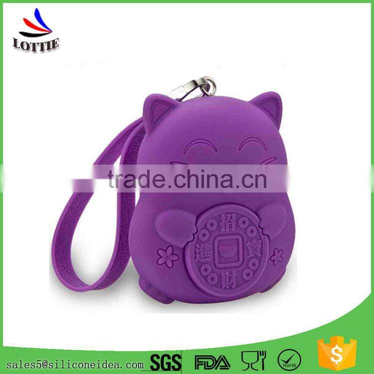 New design silicone coin bag lovely silicone coin wallet cute silicone coin case for Children